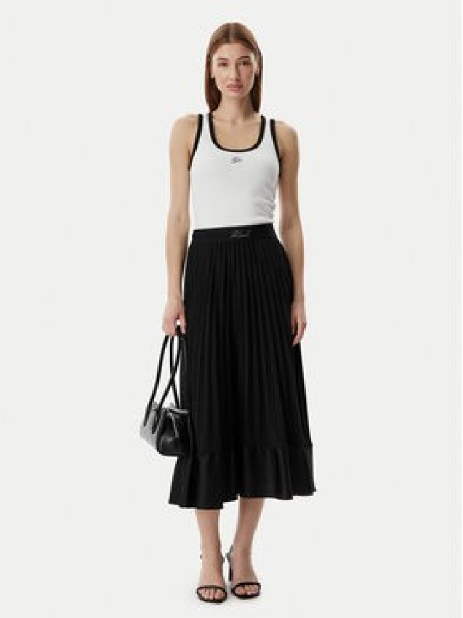 KARL LAGERFELD Spódnica plisowana B2W12003 Czarny Regular Fit