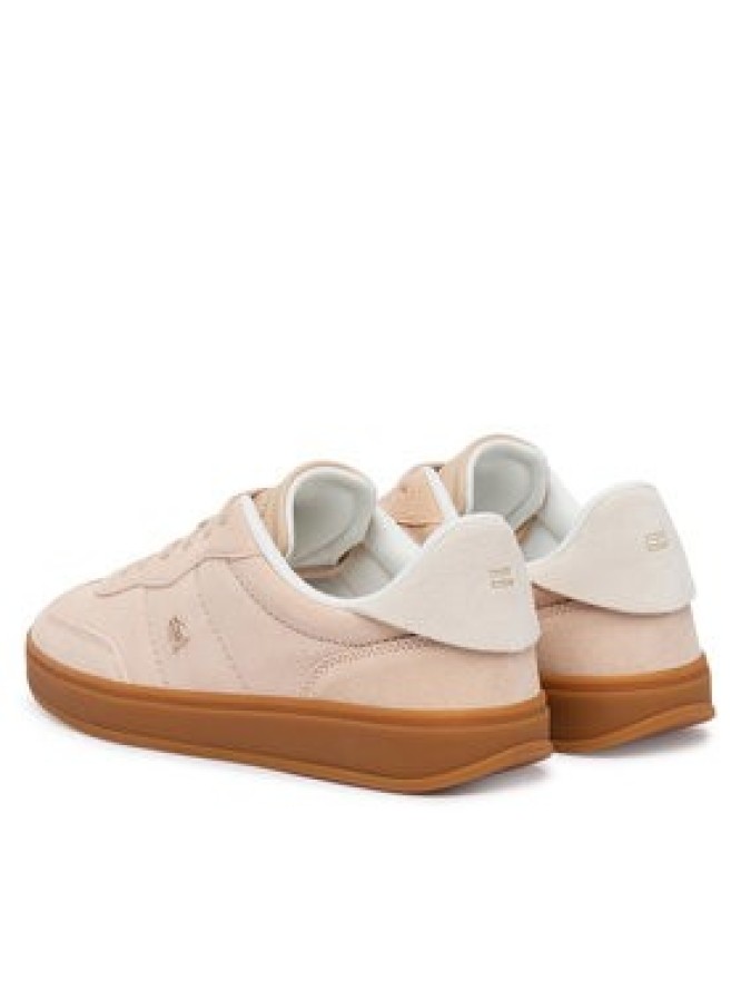 Tommy Hilfiger Sneakersy Th Monogram Plaque Suede Trainers FW0FW09180 Różowy