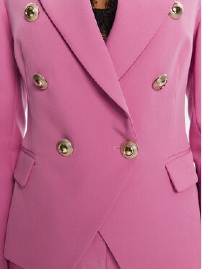 Rinascimento Marynarka CFC0126227003 Różowy Slim Fit