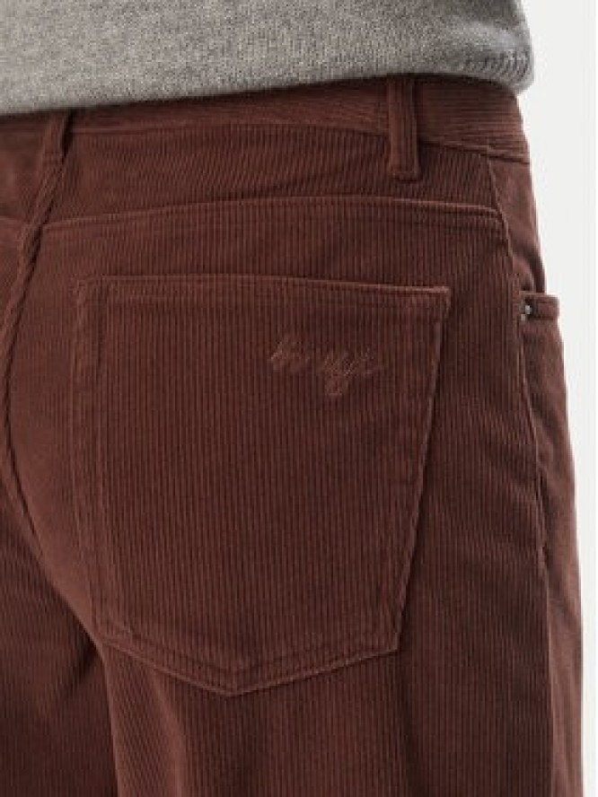 HUGO Spodnie materiałowe Hidami-1-W_B 50569803 Brązowy ciemny Relaxed Fit