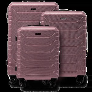 Zestaw 3 walizek Wings CRAKE POLICARBON 100% ROSE GOLD S/M/L