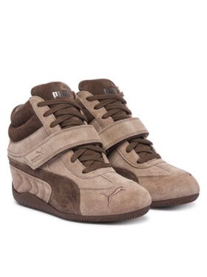 Puma Sneakersy Speedcat Wedge Wns 407878 01 Brązowy