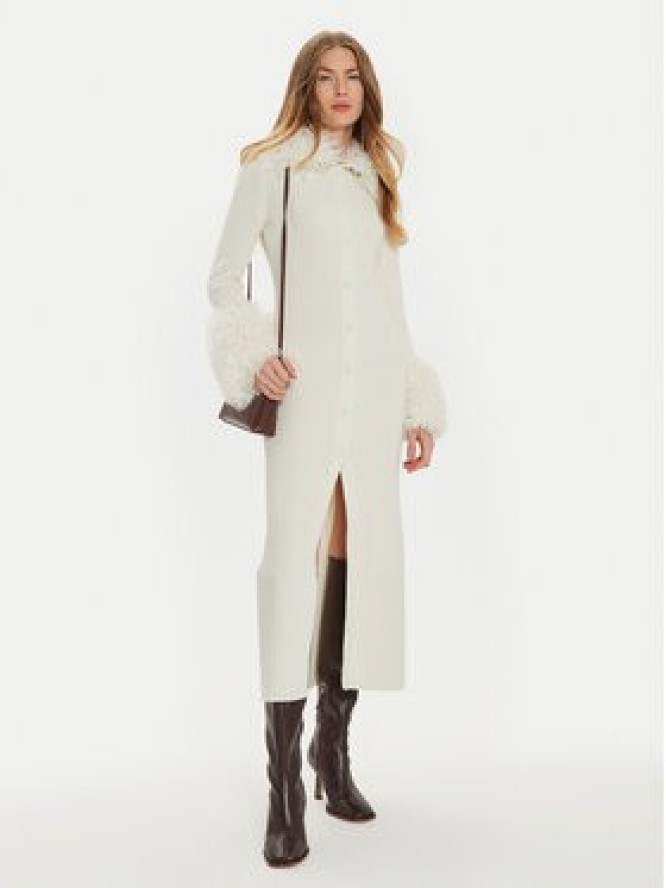 TWINSET Kardigan 242TT3430 Biały Slim Fit