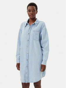 Calvin Klein Jeans Sukienka jeansowa J20J225172 Niebieski Relaxed Fit
