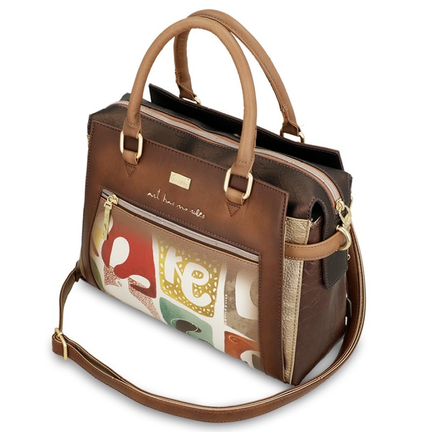 Brązowa Duża Damska Torebka Anekke