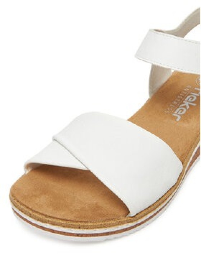 Rieker Sandały V3691-80 Biały