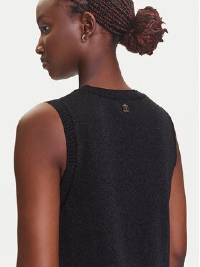 Fracomina Sukienka dzianinowa FJ25SD5007K420Q7 Czarny Regular Fit