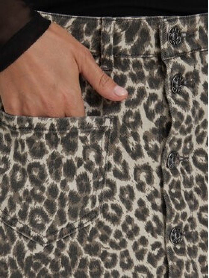 ONLY Spódnica jeansowa Amazing 15371282 Beżowy Regular Fit