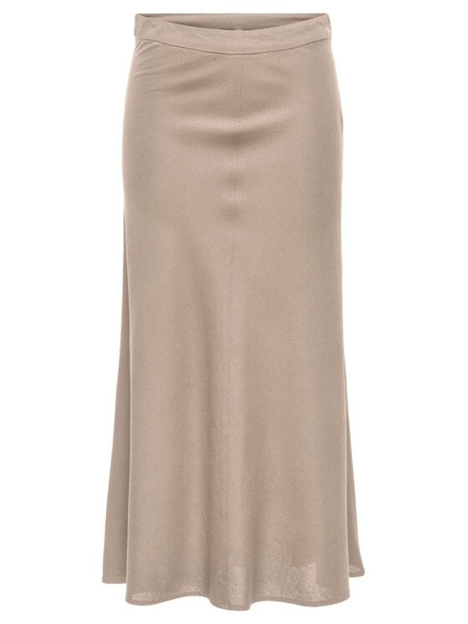 ONLY Spódnica midi Goa 15363690 Beżowy Regular Fit