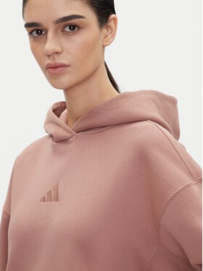 adidas Bluza ALL SZN Fleece JD4669 Różowy Loose Fit