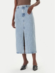 HUGO Spódnica jeansowa Gatje_4 50568239 Błękitny Regular Fit