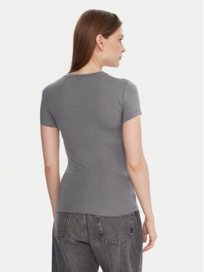 Gina Tricot T-Shirt 21287 Szary Slim Fit