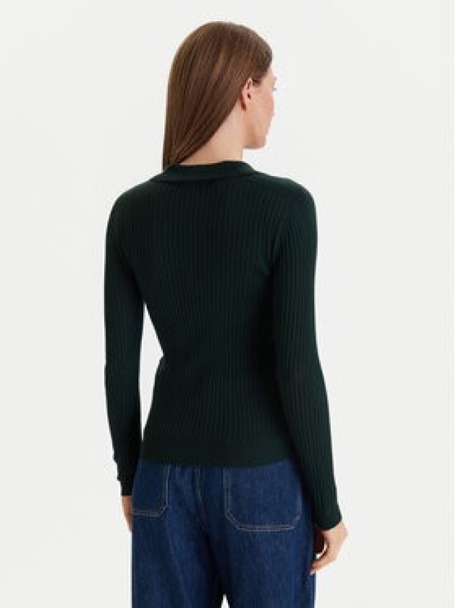 Lacoste Sweter AF4006 Zielony Slim Fit