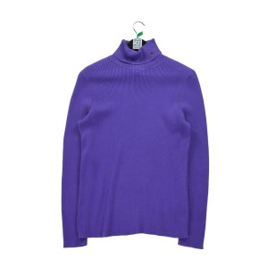 Sweter z golfem dla kobiet Fioletowy