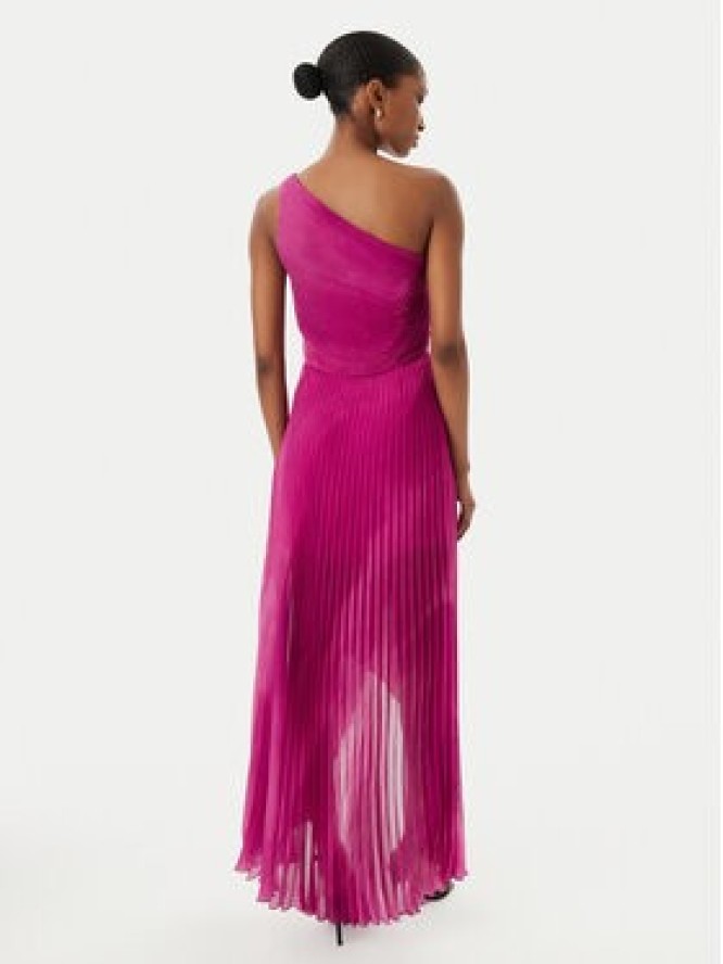 Simona Corsellini Sukienka koktajlowa P26CEAB11301 Różowy Slim Fit