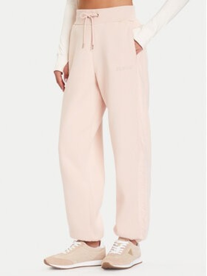Guess Spodnie dresowe V5BB10 KB681 Różowy Regular Fit