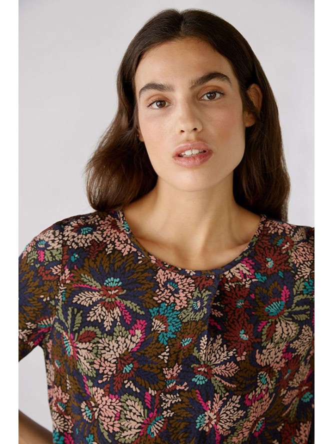 Oui Bluzka w kolorze czarno-brązowym rozmiar: 36