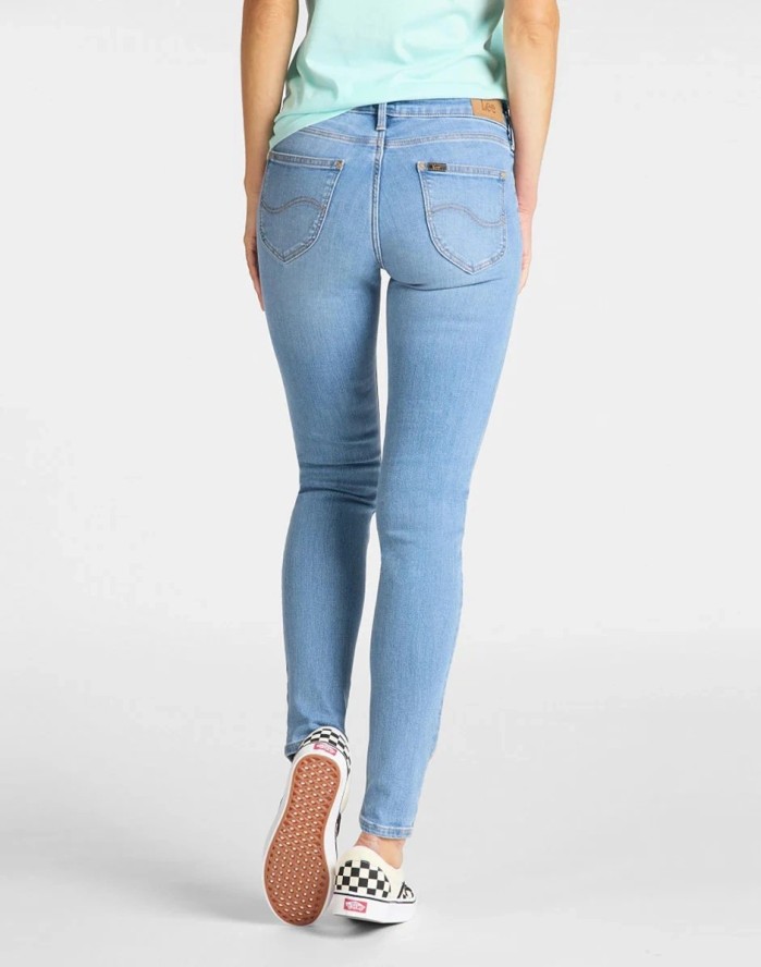 SPODNIE DAMSKIE LEE SCARLETT SKINNY LIGHT FLORIN L526MOHR 112111767