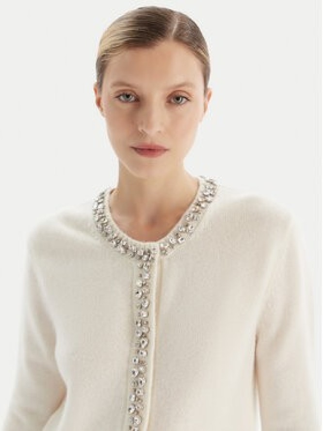 KAOS Kardigan RI1KT018 Écru Regular Fit