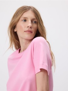 T-shirt z bawełny merceryzowanej - inny