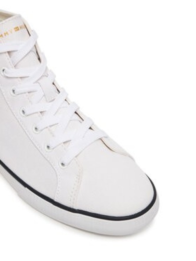 Tommy Hilfiger Trampki Th Chic Low Profile Mid Cut FW0FW09356 Biały