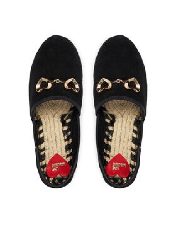 LOVE MOSCHINO Espadryle JA10552G0OIG5000 Czarny