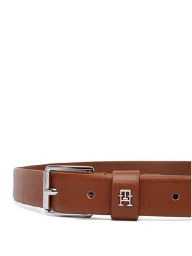 Tommy Hilfiger Pasek Damski Th Square 2.5 Silver AW0AW18651 Brązowy