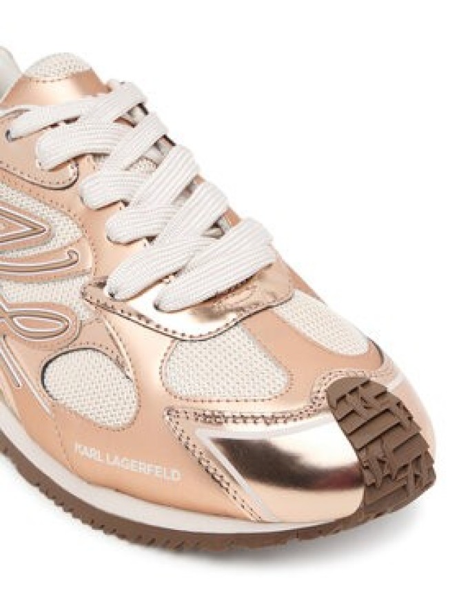 KARL LAGERFELD Sneakersy Velocette KL63925 Różowe złoto