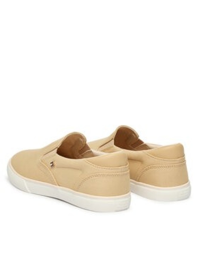 Tommy Hilfiger Tenisówki Th Low Profile Slip On FW0FW09103 Beżowy