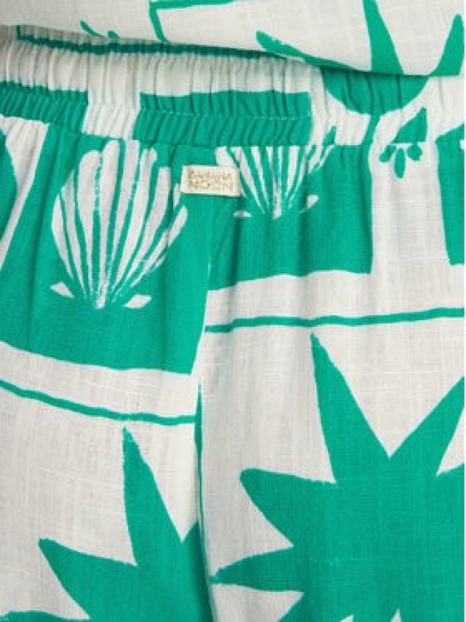 Banana Moon Szorty materiałowe William Shellpa MHW67 Zielony Regular Fit