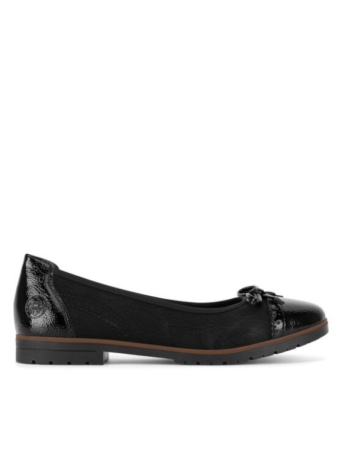 Rieker Baleriny 45358-00 Czarny