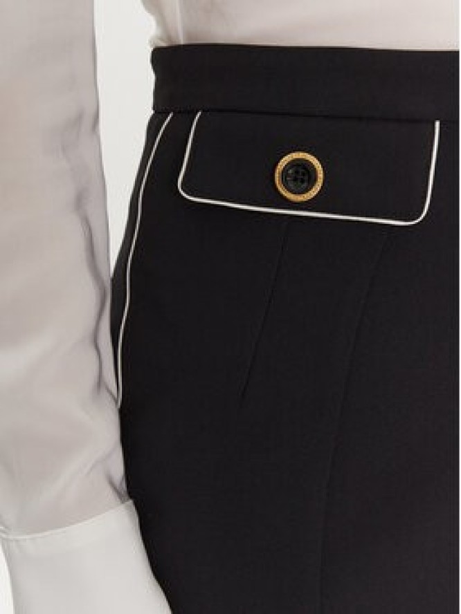 Elisabetta Franchi Spódnica mini GO-T03-51E2 Czarny Regular Fit