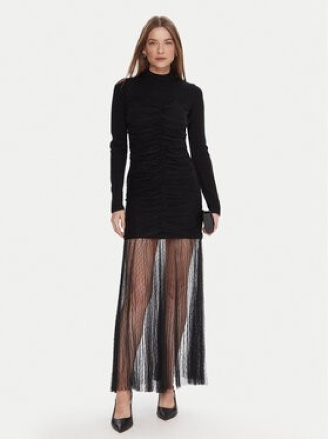 TWINSET Sukienka dzianinowa 252TT3262 Czarny Regular Fit