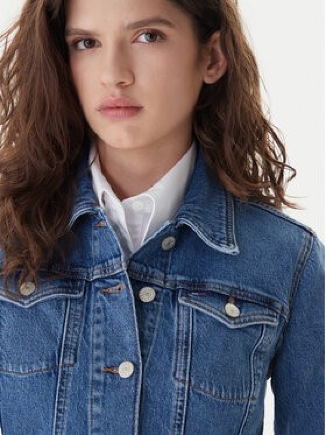 Tommy Jeans Kurtka jeansowa Vivianne DW0DW22489 Niebieski Slim Fit