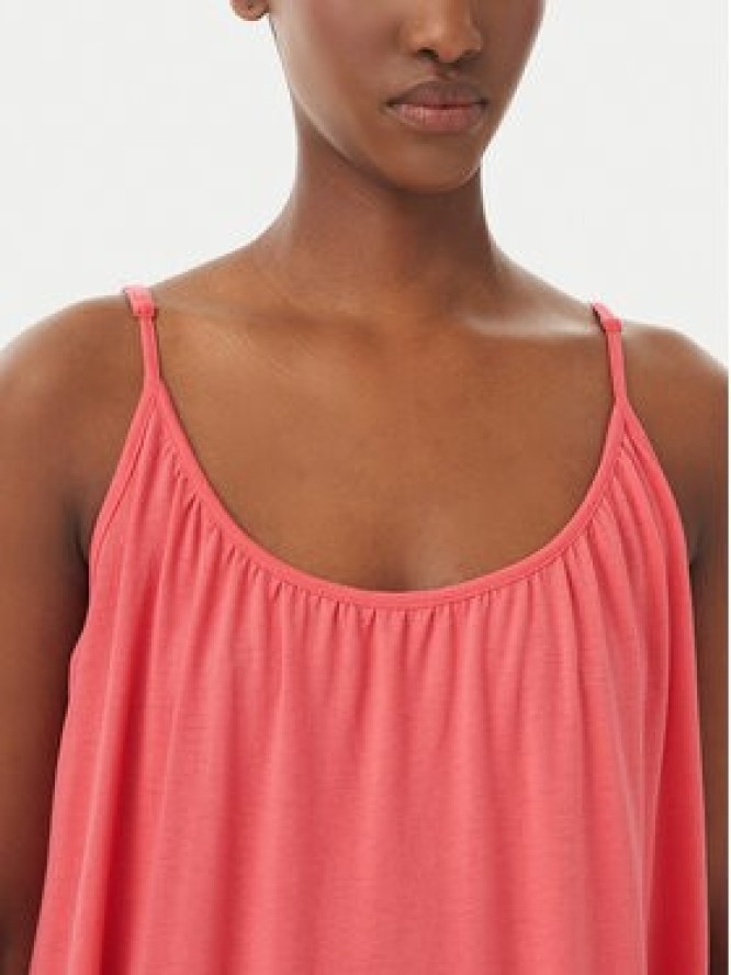 Vero Moda Sukienka letnia Luna 10286077 Koralowy Regular Fit