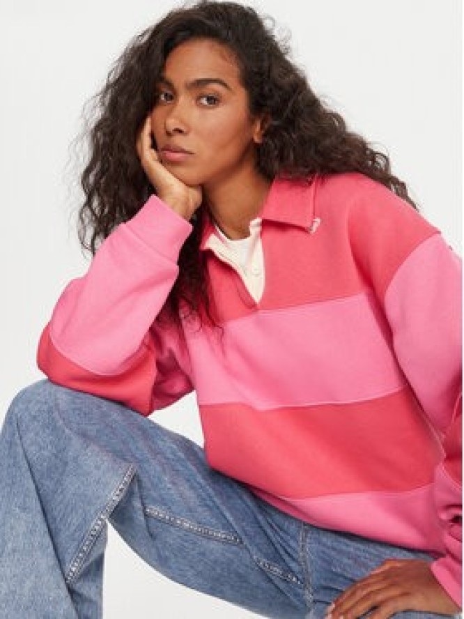 Roxy Bluza Cross Your Mind ERJFT05015 Różowy Boxy Fit