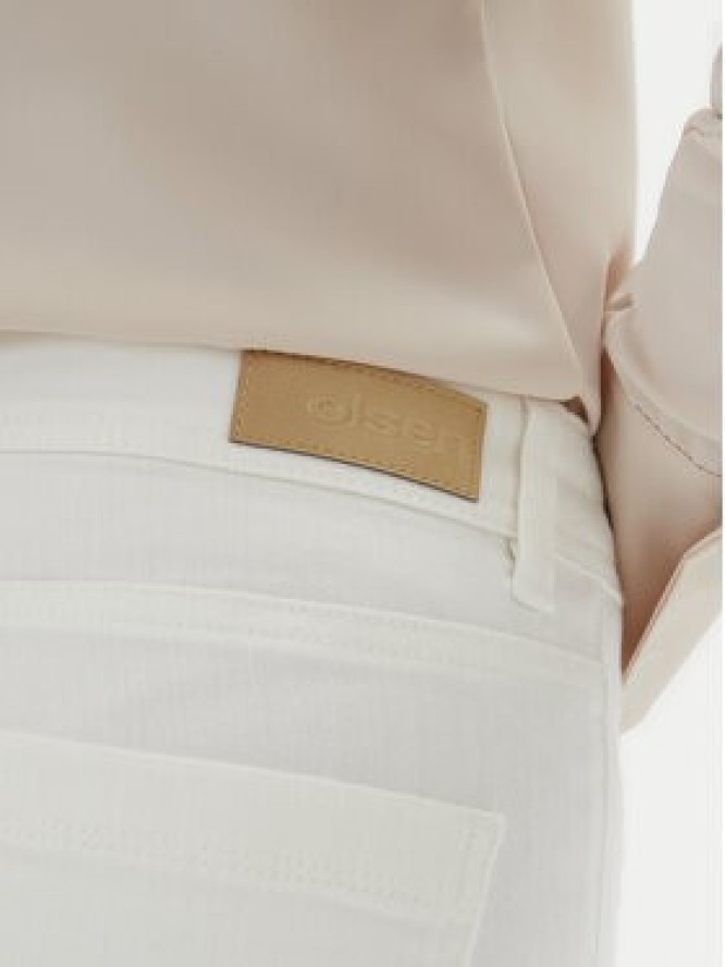 Olsen Jeansy 14002252 Biały Wide Leg