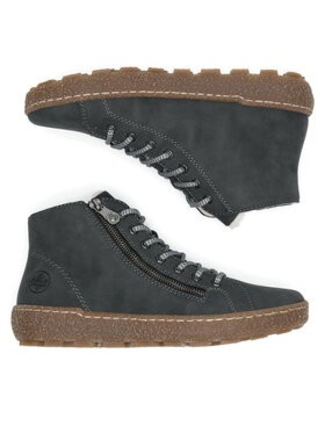 Rieker Botki N1020-45 Szary