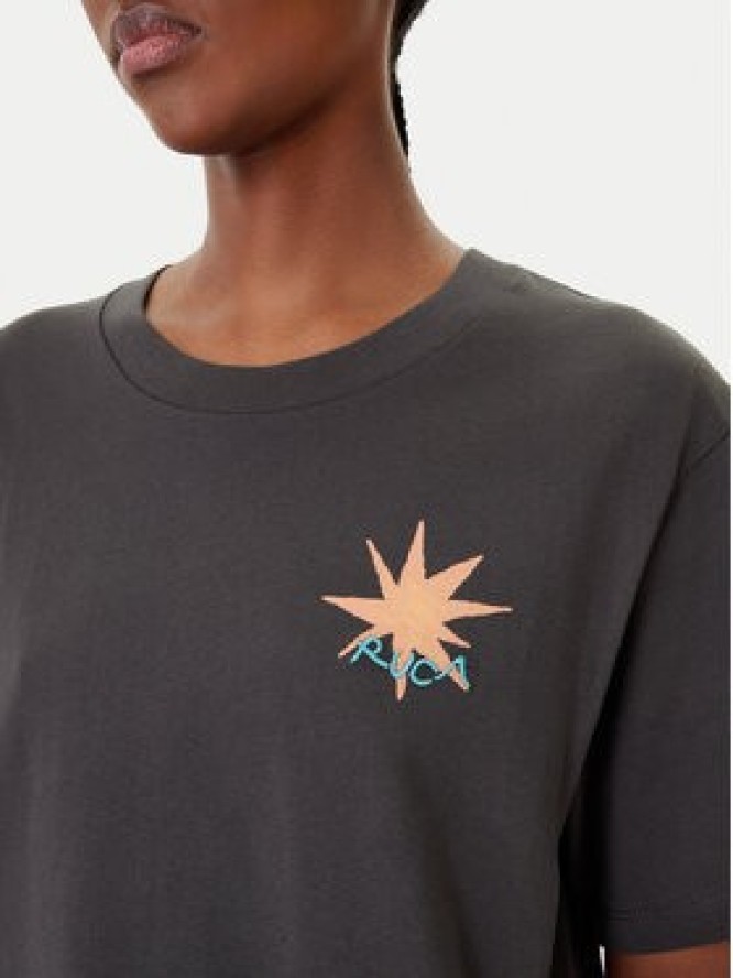 RVCA T-Shirt Pegasus EVJZT00165 Czarny Easy Fit