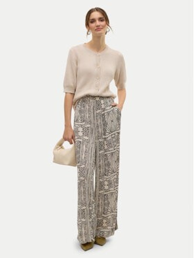 Vero Moda Spodnie palazzo Menny 10282478 Beżowy Wide Leg