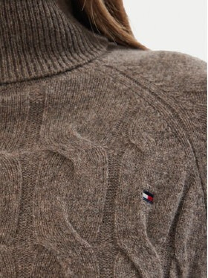 Tommy Hilfiger Golf WW0WW46791 Brązowy ciemny Regular Fit