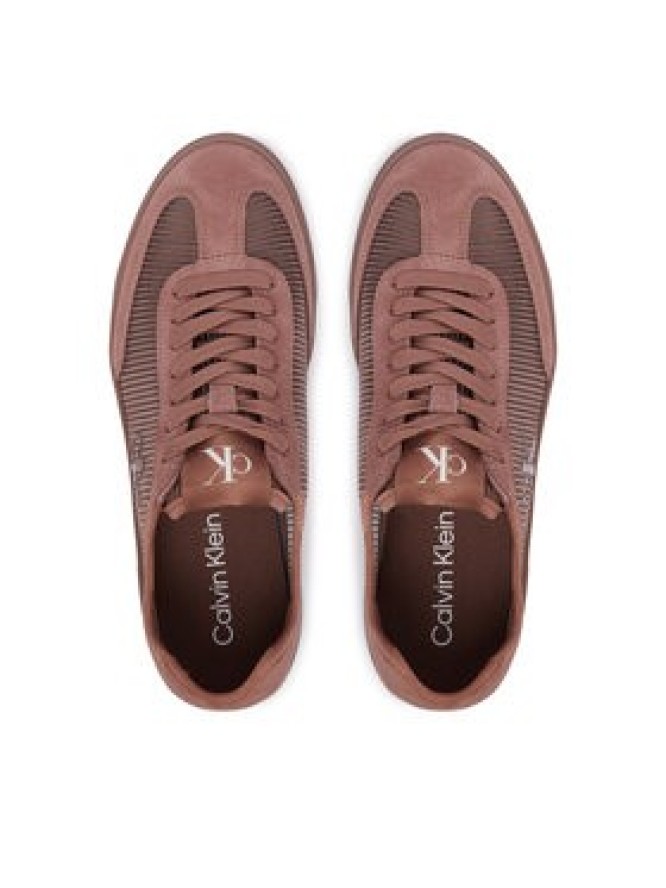 Calvin Klein Sneakersy Low Pro Cupsole Wt Striped Ny HW0HW03270 Brązowy
