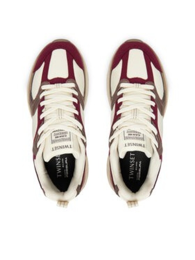 TWINSET Sneakersy 252TCP01C Bordowy