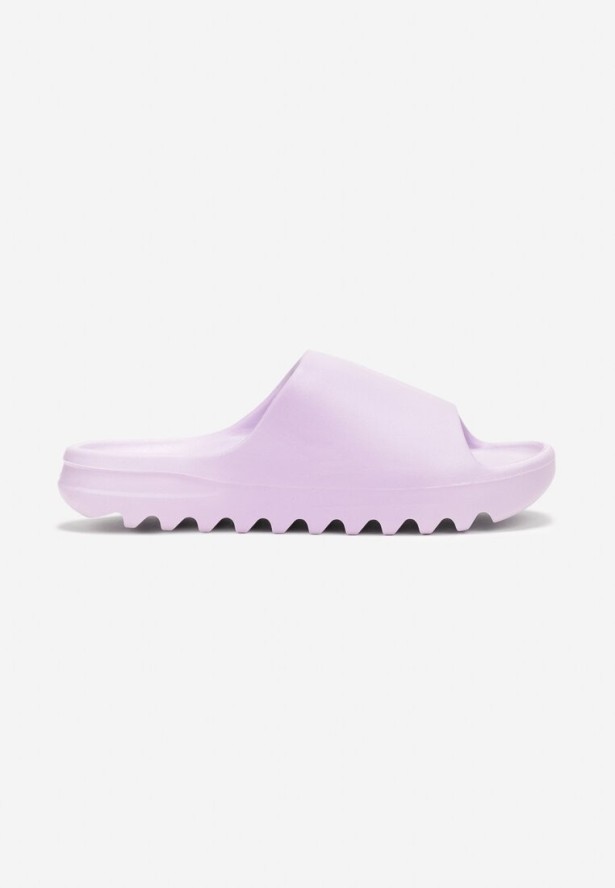 Fioletowe Klapki z Pianki z Odkrytym Noskiem Birea