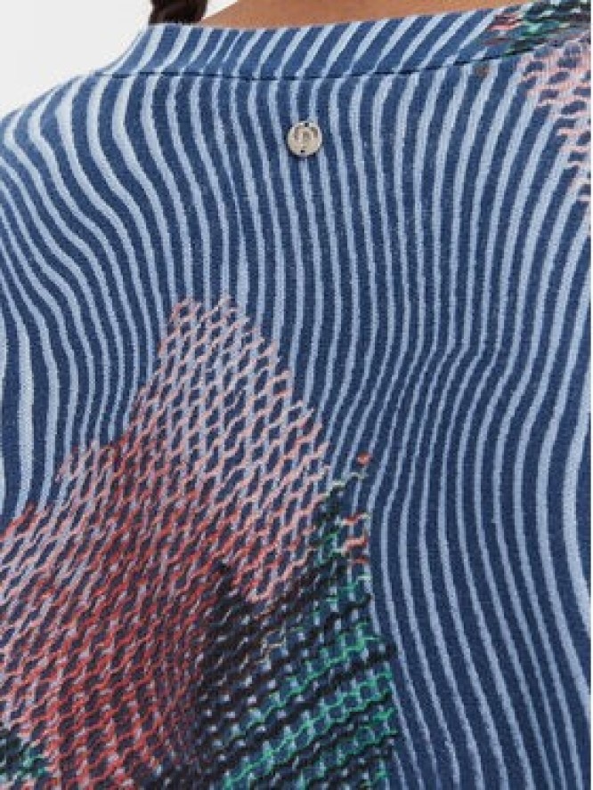 Desigual Kardigan 26SWJF19 Niebieski Regular Fit