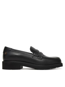 Tommy Hilfiger Loafersy Elettra Penny Leather FW0FW09360 Czarny