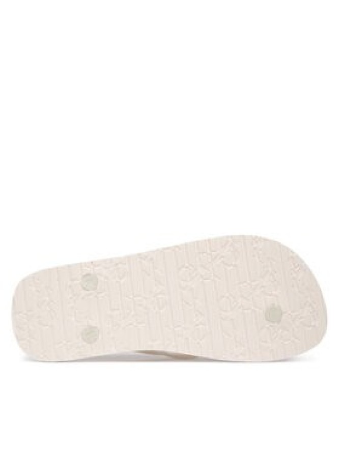 Calvin Klein Japonki Arwa - Metallic Pearlised Flip Flops HW0HW02956 Biały