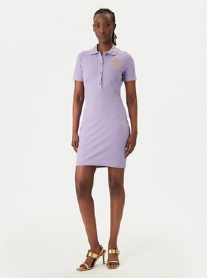 Versace Jeans Couture Sukienka codzienna 80HAOT03 CJ01T Fioletowy Slim Fit