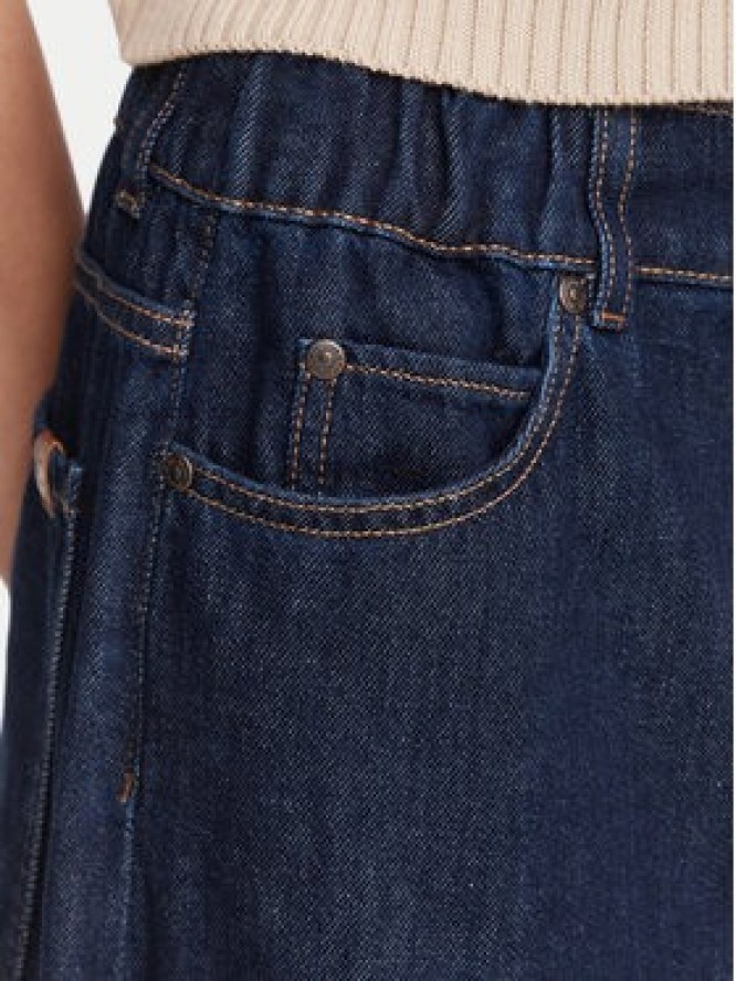 Weekend Max Mara Jeansy Zattera 2625186031 Granatowy Wide Leg