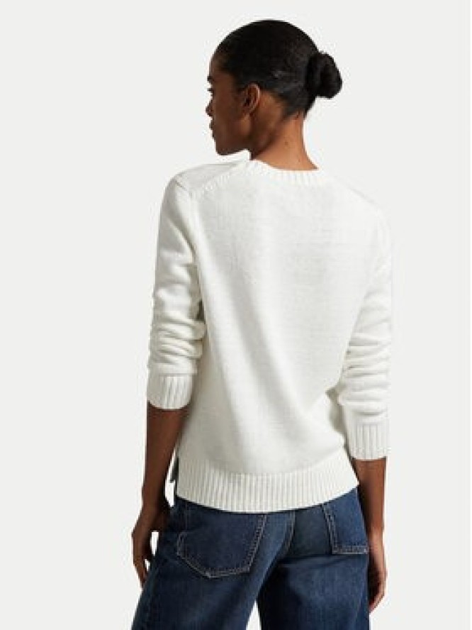 Polo Ralph Lauren Sweter 211978359001 Biały Relaxed Fit